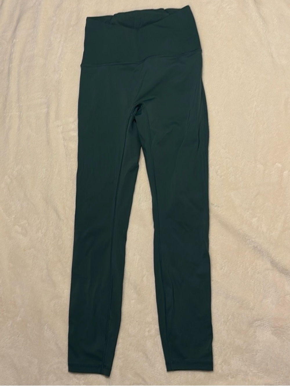 High-Waist Leggings in Dark Green